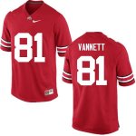 NCAA Ohio State Buckeyes Men's #81 Nick Vannett Red Nike Football College Jersey VGQ5745LL